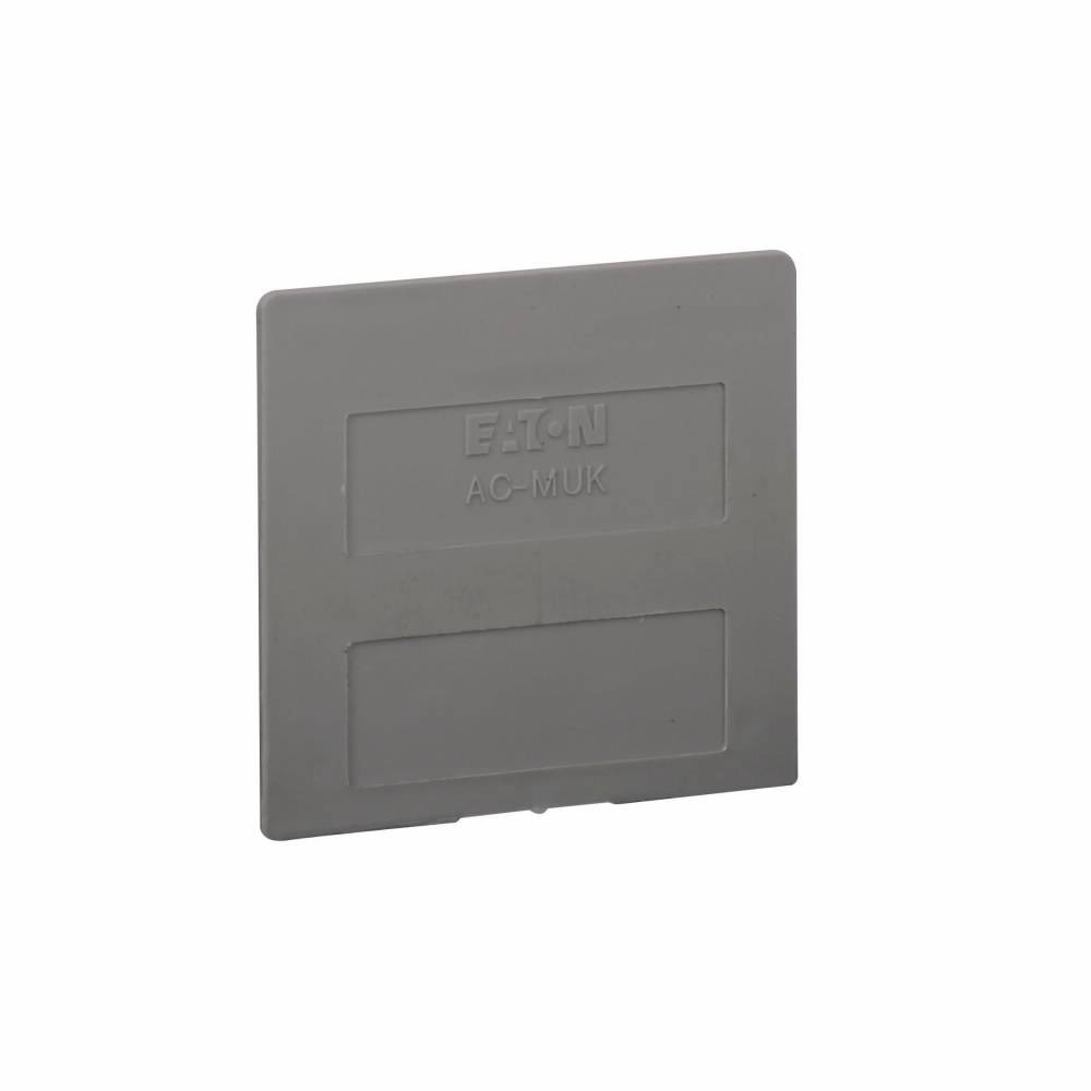 EATON XBACMU254 End Cover, For Use With XB Series XBMUK25/XBMUK4 Mini Screw Connection Terminal/Ground Block, Gray