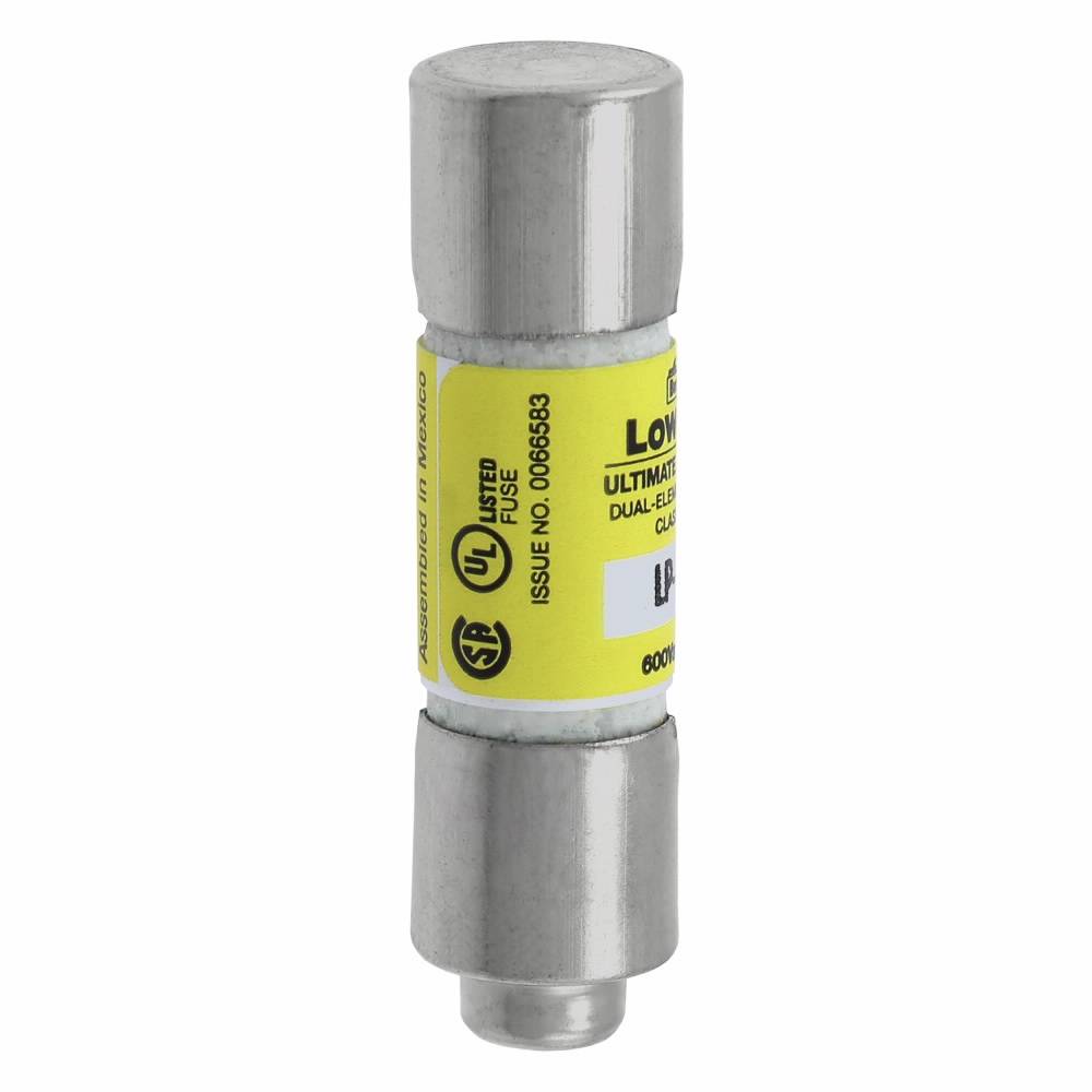 Bussmann Low-Peak™ LP-CC-8 Current Limiting Time Delay Fuse, 8 A, 600 VAC/150 VDC, 20/200 kA Interrupt, CC Class, Cylindrical Body