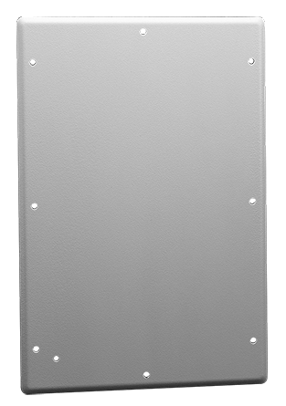 Hoffman AGP618 A34Y Gland Plate, 6 in L x 18 in W, For Use With NEMA 4/12 Modular Disconnect Enclosures, Steel, Gray