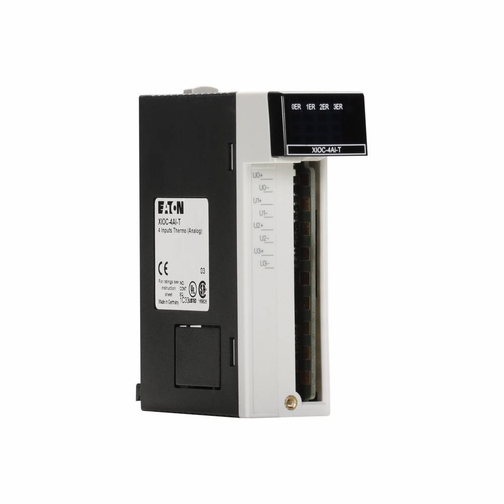 EATON XIOC-4AI-T Analog Input Module, 4 Inputs, 16 bit Resolution