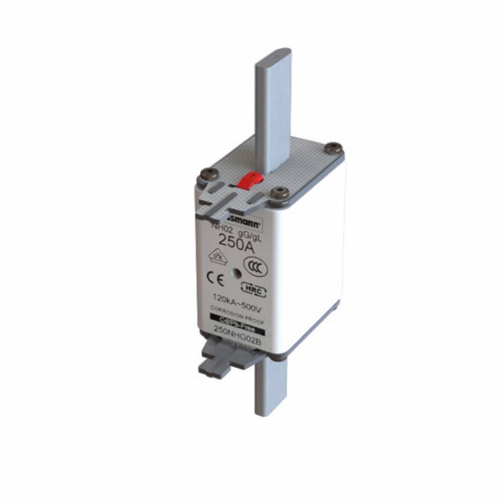 Edison Bussmann 160NHG02B NH Fuse Link, 500 VAC, 160 A, For Use With Class C gG/gL Fuse, Ceramic
