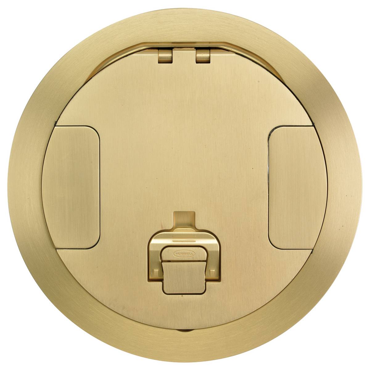 Wiring Device-Kellems CFBS1R8CVRBRS CFB2G Furniture Feed Standard Surface Style Floor Box Cover, 8 in Dia, 7-1/2 in L x 7-1/2 in W x 1.3 in D, Cast Aluminum