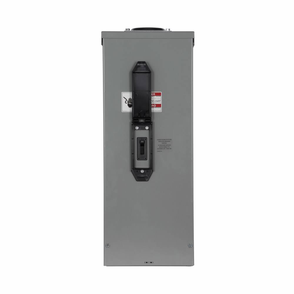 EATON Cutler-Hammer ECCVH200R Type CCVH Enclosed Circuit Breaker Enclosure, 9.3 in W x 5.44 in D x 23.69 in H, NEMA 3R NEMA Rating, Aluminum/Copper