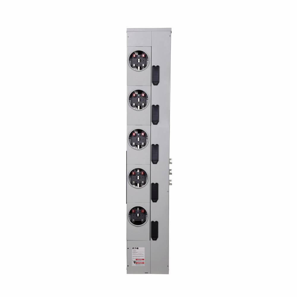 EATON 1MM520R 5-Meter Multiple Metering Meter Stack Module With Ring Style Cover, 120/240 VAC, 200 A, 1 Phase, 3 Wires