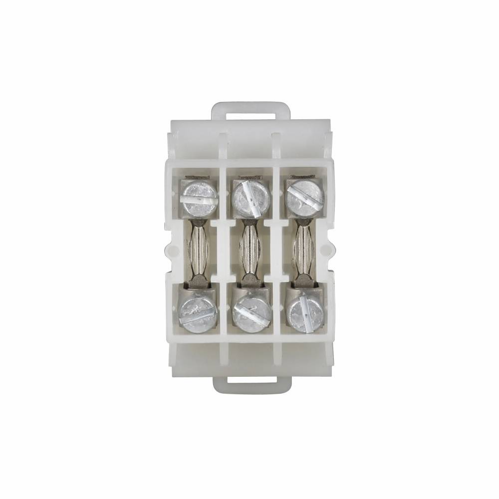 EATON TBDT3 TB Series NEMA Modular Standard Terminal Block, 600 V, 40 A, 22 to 10 AWG Wire, 3 Poles, TMR/TBA/DIN Rail Mount