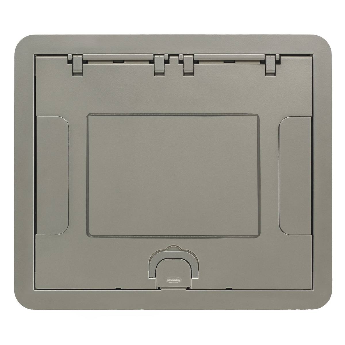 PREMISE WIRING SystemOne™ 610GCCVRNKC Floor Box Cover, 9.95 in L x 11-1/2 in W, Die Cast Aluminum