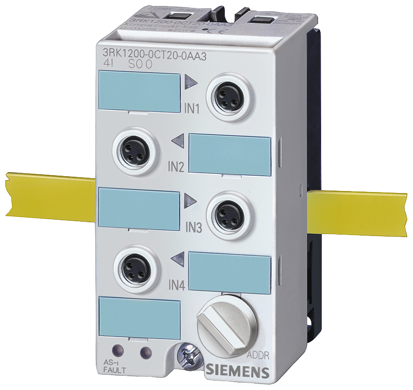 Siemens 3RK1200-0CT20-0AA3 Compact AS-I Digital I/O Module, 4 Inputs