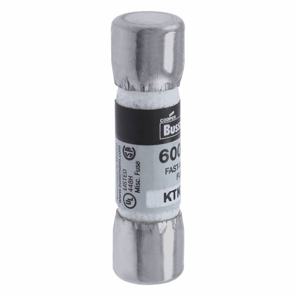 Bussmann Limitron™ KTK-15 Fast Acting Fuse, 15 A, 600 VAC, 100000 A Interrupt, Class: Supplemental, Cartridge Body
