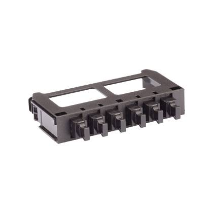Panduit® QuickNet™ FQMAP65BL Front Loaded Migration Fiber Optic Adapter Panel, MPO™ End A, (6