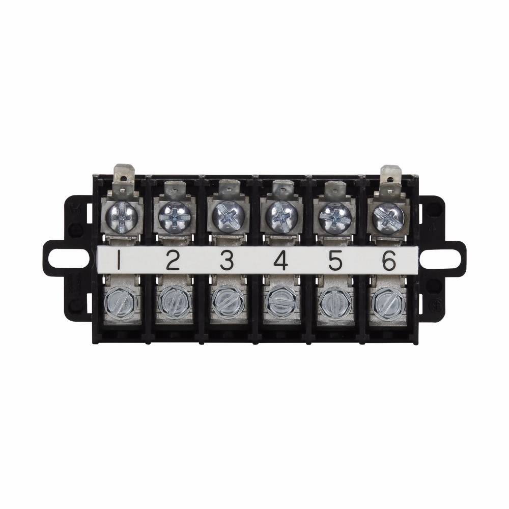Bussmann KUH12B Marking Strip, 600 V, 60 A, 22 to 6 AWG Copper Wire, Black