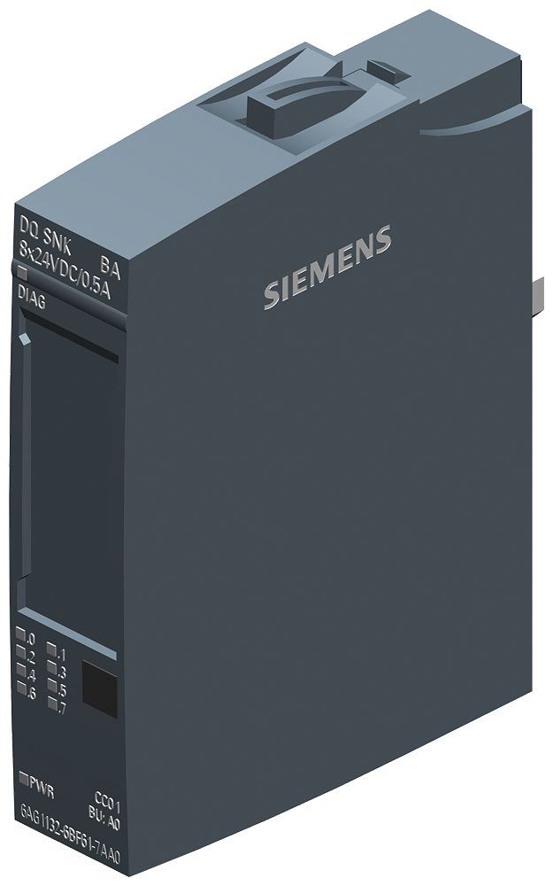 Siemens SIPLUS 6AG11326BF617AA0 ET 200SP Digital Output Module, 8 Outputs