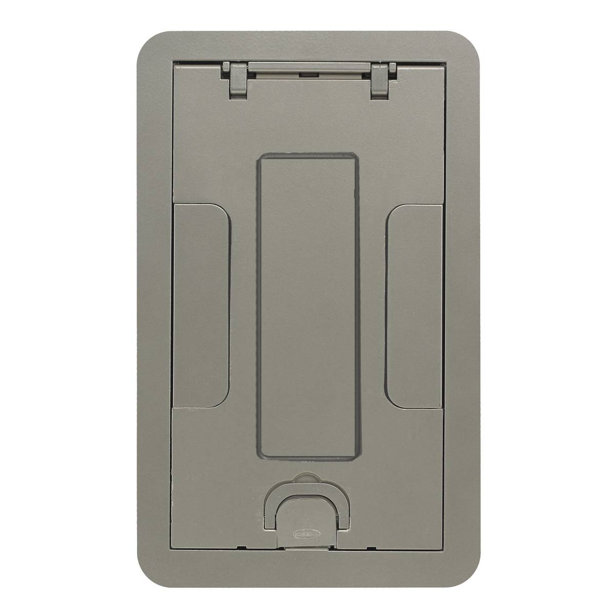 PREMISE WIRING SystemOne™ 24GCCVRNKC Standard Floor Box Cover, 11-5/8 in L x 7-3/8 in W, Die Cast Aluminum