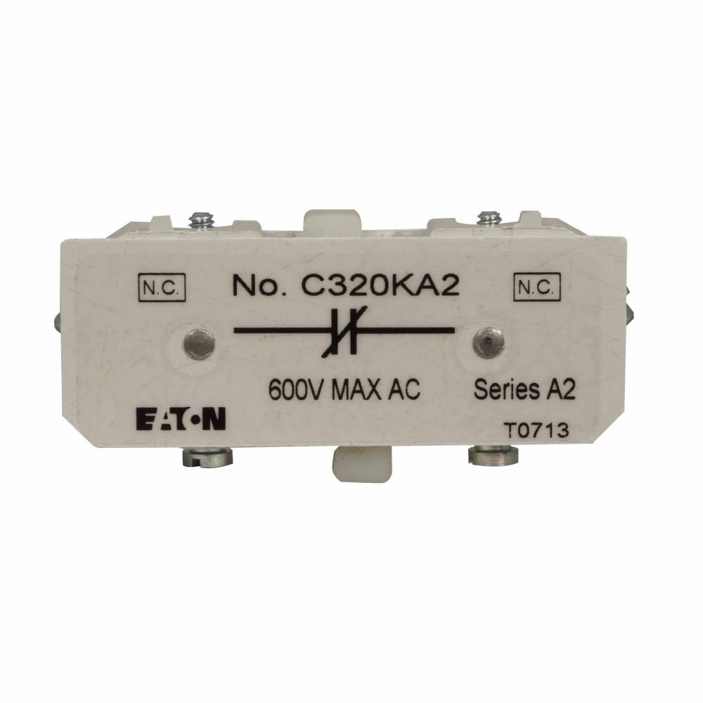 EATON C320KA2 Freedom Auxiliary Contact, 1 Contact, Silver Cadmium Alloy