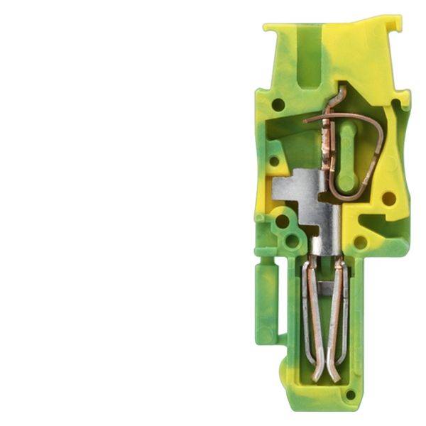 Siemens 8WH90401AB07 Non-Bridgeable Plug-In Coupling With 0.08 to 2.5 sq-mm Spring Loaded Connection, 500 VAC, 24 A, Left Construction, DIN Rail Mount