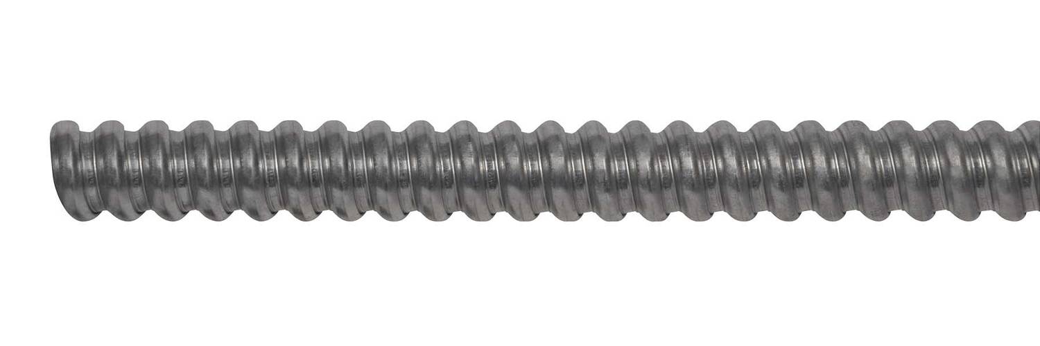 T&B® Industrial Fitting Steel City® CMSUS01M-C Type CMSU Formed Strip Helically Wound Liquid Tight Flexible Metal Conduit, 3/8 in Trade, 3/8 in ID x 0.61 in OD, 100 ft L, Steel