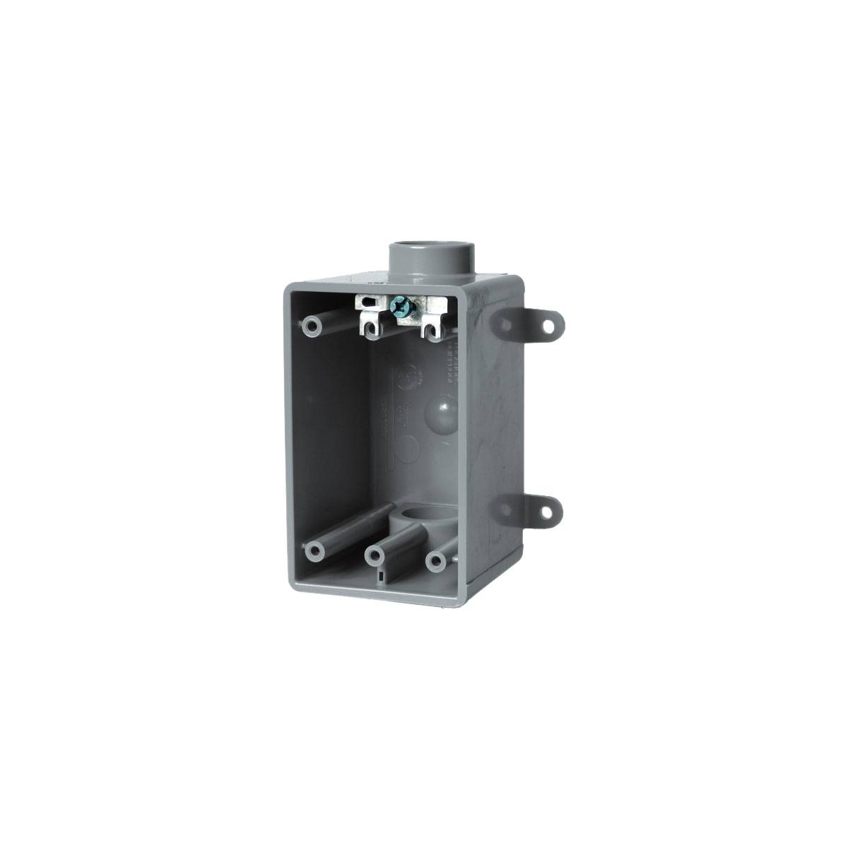 Carlon® C9811FN Type FDC Deep Non-Metallic Weatherproof Switch Box, 25 cu-in Capacity, 1 Gangs, 1 Knockouts, 4.54 in L x 2.99 in W x 2.8 in D