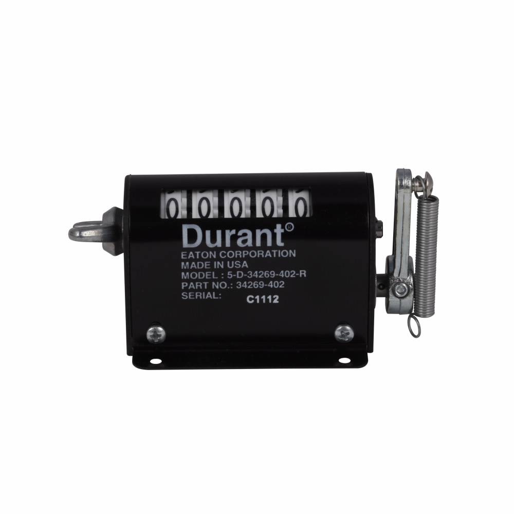 EATON 4-D-1-1-R D Series Stroke Totalizer, 4 Digits, Black-On-White Background Display