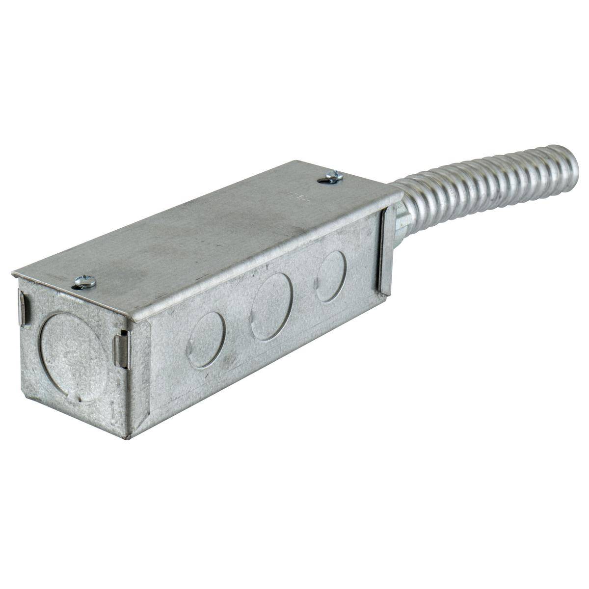 Wiring Device-Kellems S1R8JNCBOX Standard Sized Junction Box, 8 in Hole, 22 cu-in Capacity, For Use With In-Floor Delivery System and Flush Fire-Rated Poke Through, 1/2 in, 3/4 in, 1 in, 1 1/2 in Knockout, Steel