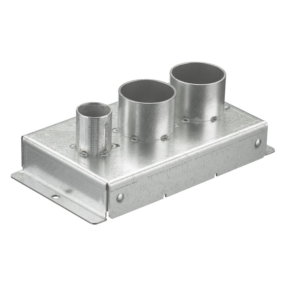 Wiring Device-Kellems SystemOne S1R8JNC9 Replacement Standard Fitting Box, 8 in Hole, For Use With 8 in Recessed Fire Rated Poke Through, Galvanized Steel