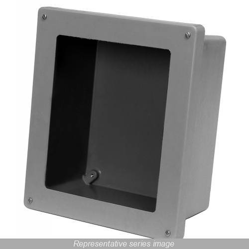 Hammond® PJ864TW PJ Series Junction Box With Window, 8 in H x 6.12 in W x 4.13 in D, NEMA 1/2/3/3R/4/4X/12/13/IP66 NEMA Rating, Fiberglass Polyester