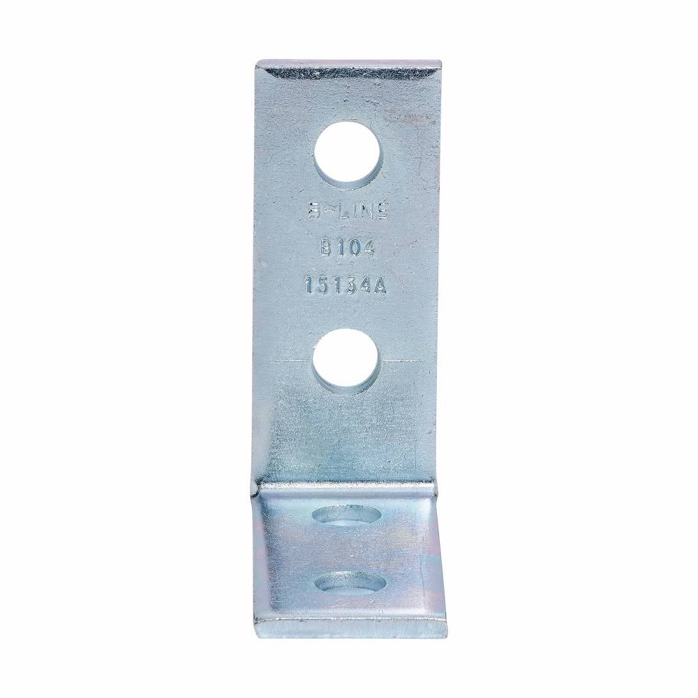 EATON B-Line B104SS4 90 deg Corner Angle, 4 Holes, 4-1/8 in L x 3-1/2 in W x 7/32 in THK, 304 Stainless Steel