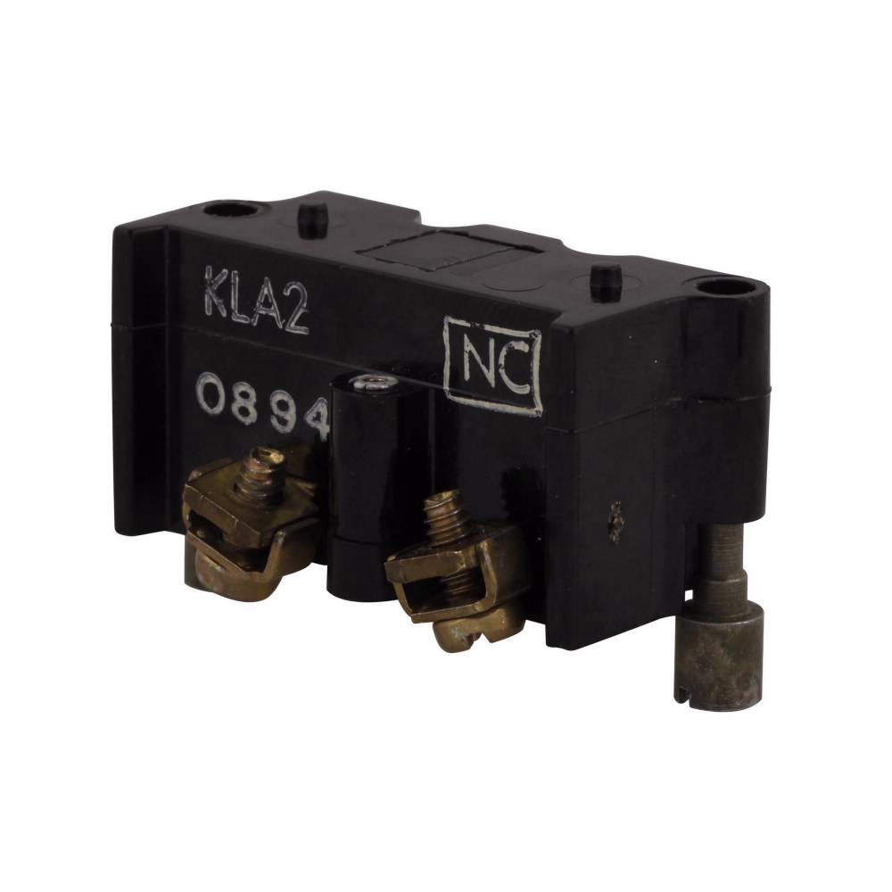 EATON E30KLA2 E30 Multi-Function Square Standard Contact Block, 30.5 mm, 1NC Contact, 600 VAC/250 VDC Contact, Black
