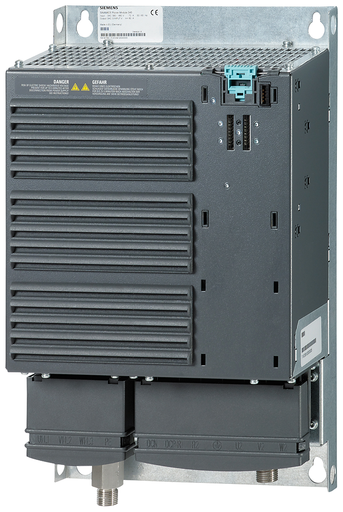 Siemens 6SL32101SE245UA0 SINAMICS S110 3-Phase Power Module, 380 to 480 VAC Input, 47/53 A Input, 76 A Output