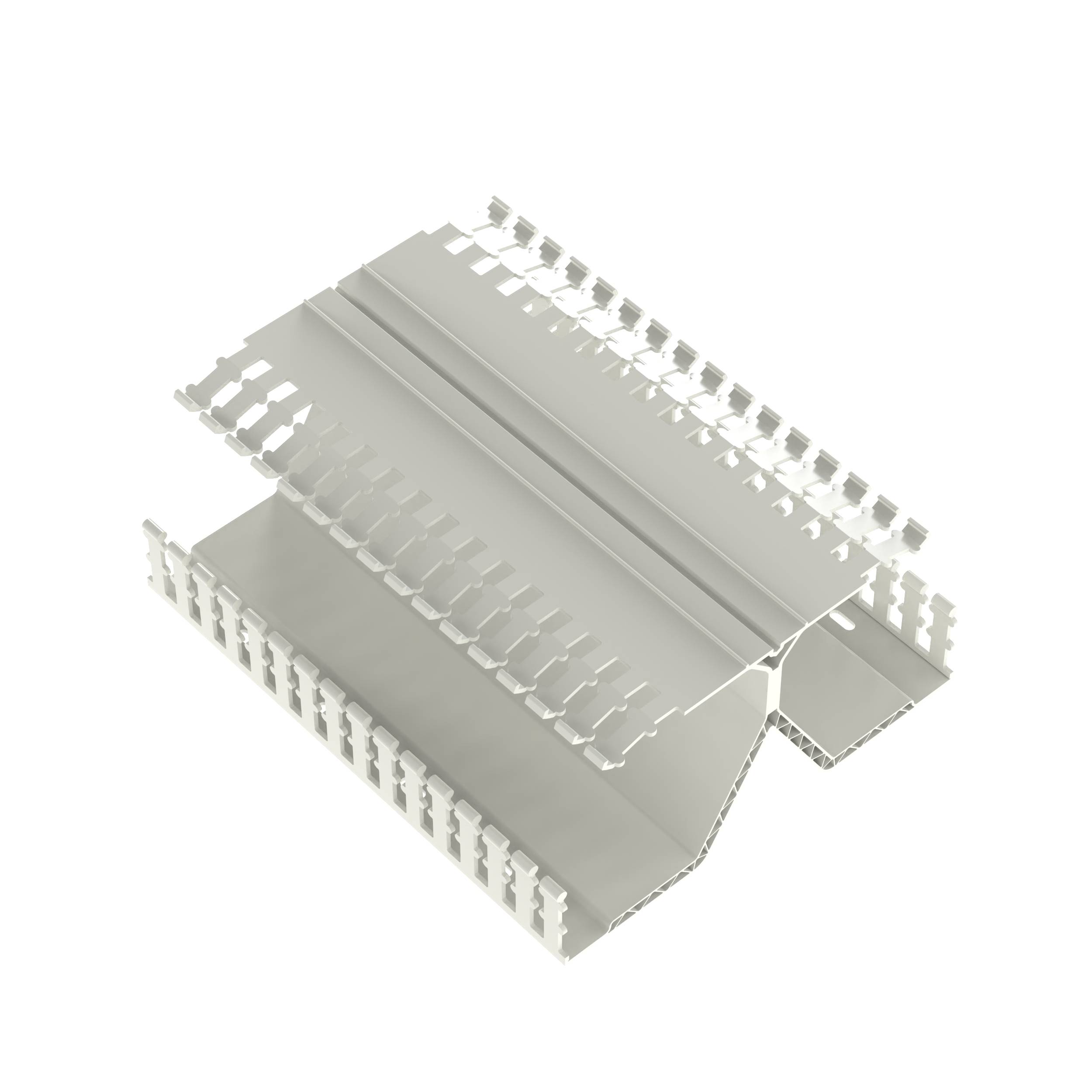 Panduit® Panduct® PanelMax™ DRD44WH6 DRD Wiring Duct, 0.31 in Slotted Slot, 8.23 in W x 4.12 in D, PVC