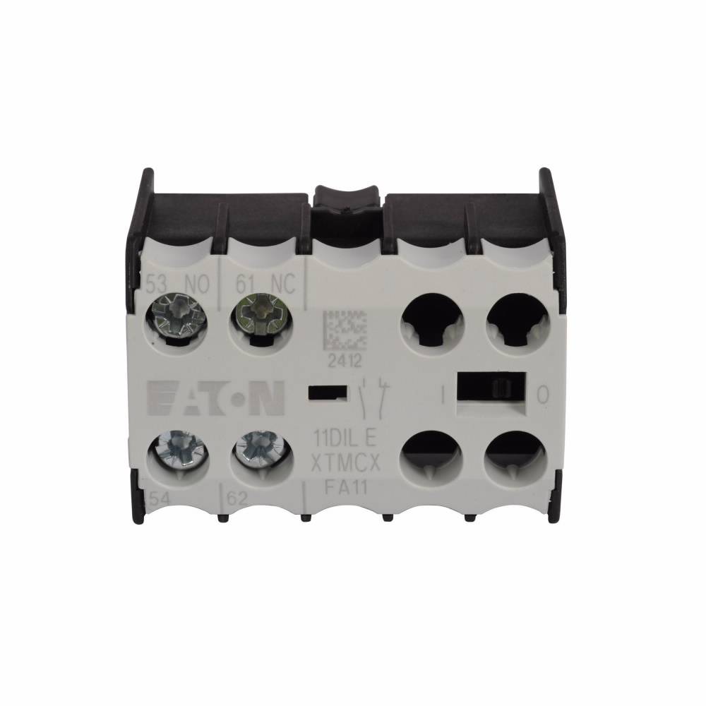 EATON XTMCXFA11 2-Pole Auxiliary Contact, 600 VAC, 10 A, 2 Contacts