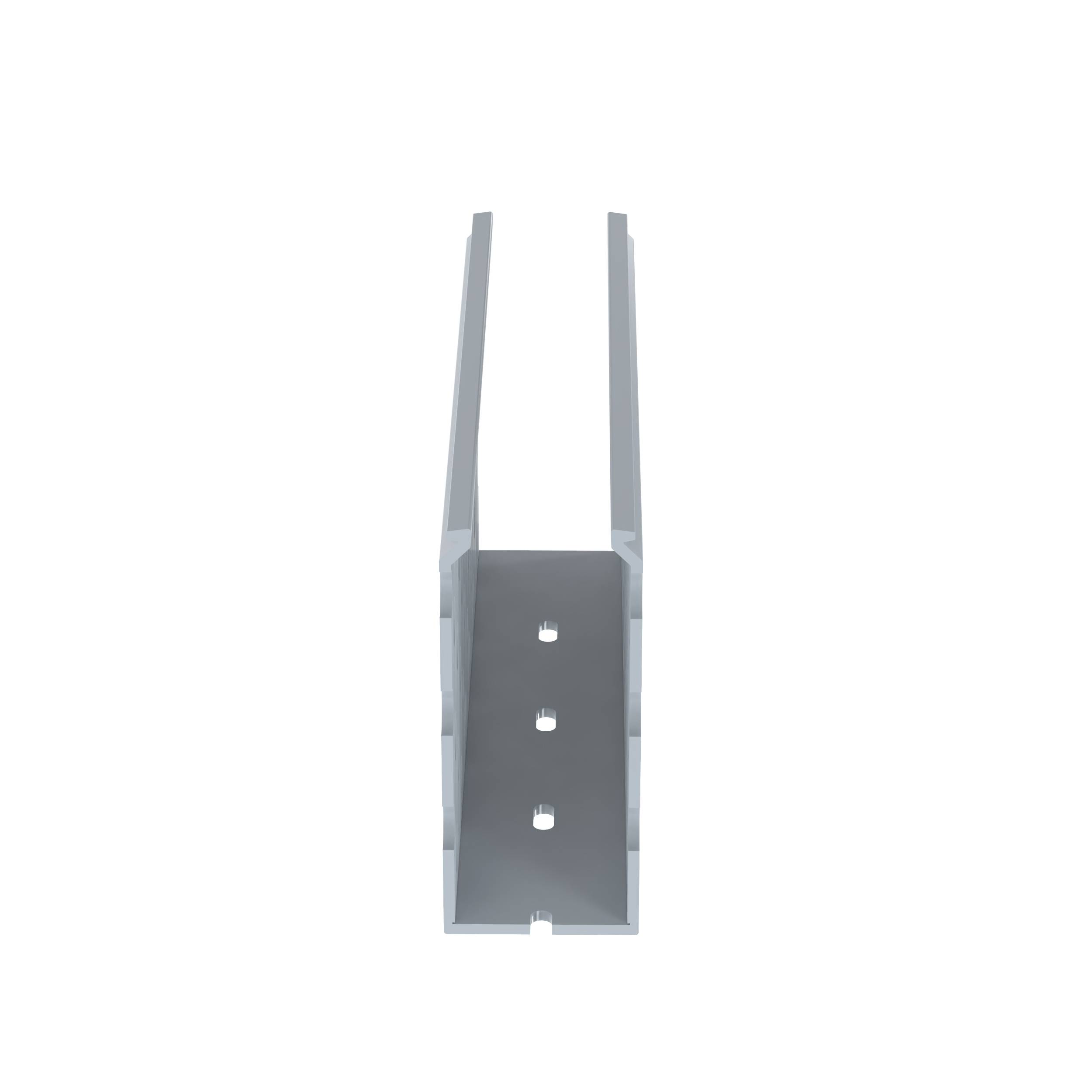 Panduit® Panduct® D1.5X4LG6 Type D Round Hole Base Wiring Duct With Protective Film, Hole/Slot Punching Slot, 1-3/4 in W x 4 in D, PVC