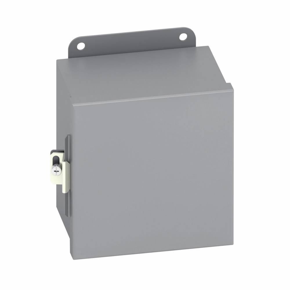 B-Line 12126-12CHC 1-Door JIC Panel Enclosure, 12 in W x 6 in D x 12 in H, NEMA 12 NEMA Rating, 16 ga Steel