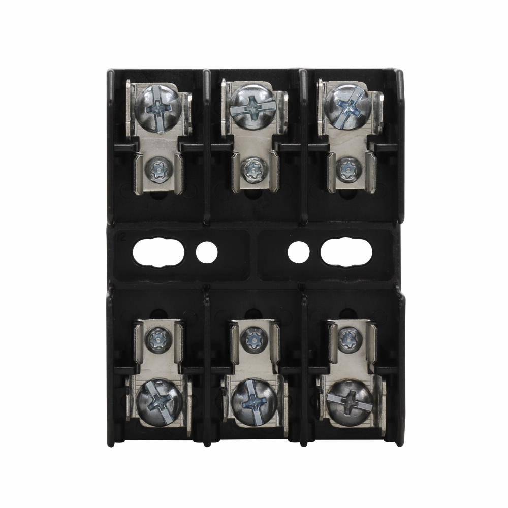 Edison BG3033SQ Open Fuse Block, 480 V, 30 A, Class: G, 14 to 10 AWG Cu Wire, 3 Poles