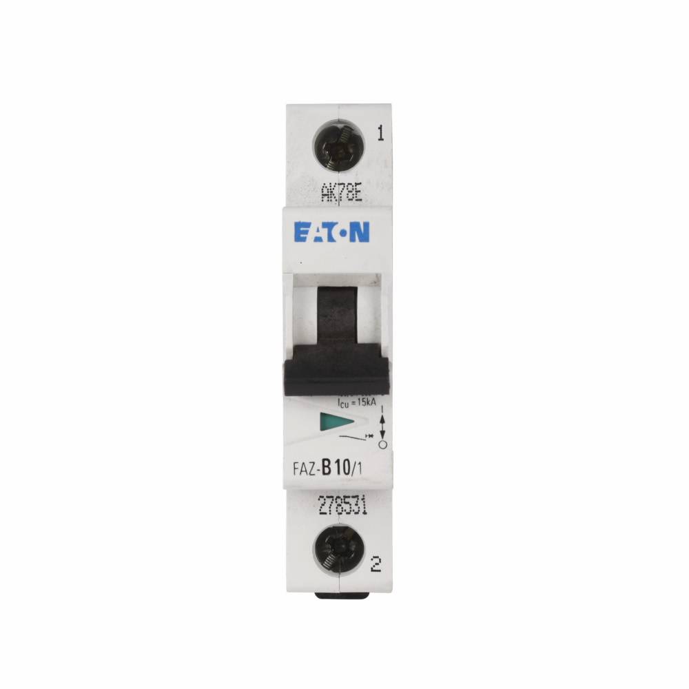 EATON FAZ-B12/1 Supplementary Protector, 240/415 VAC, 12 A, 7.5/15 kA Interrupt, 1 Pole, B-Curve Trip
