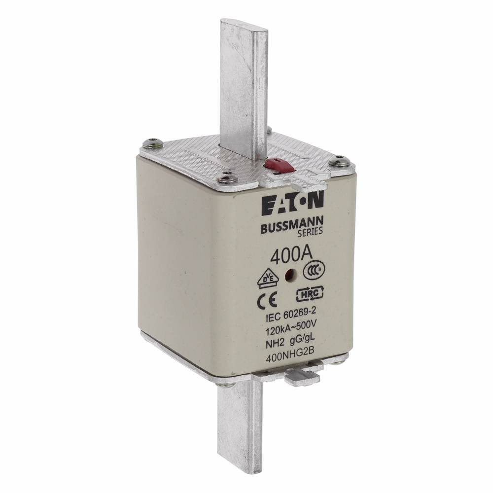 Edison 400NHG2B Fuse Link With Metal Gripping Lug, 500 VAC, 400 A
