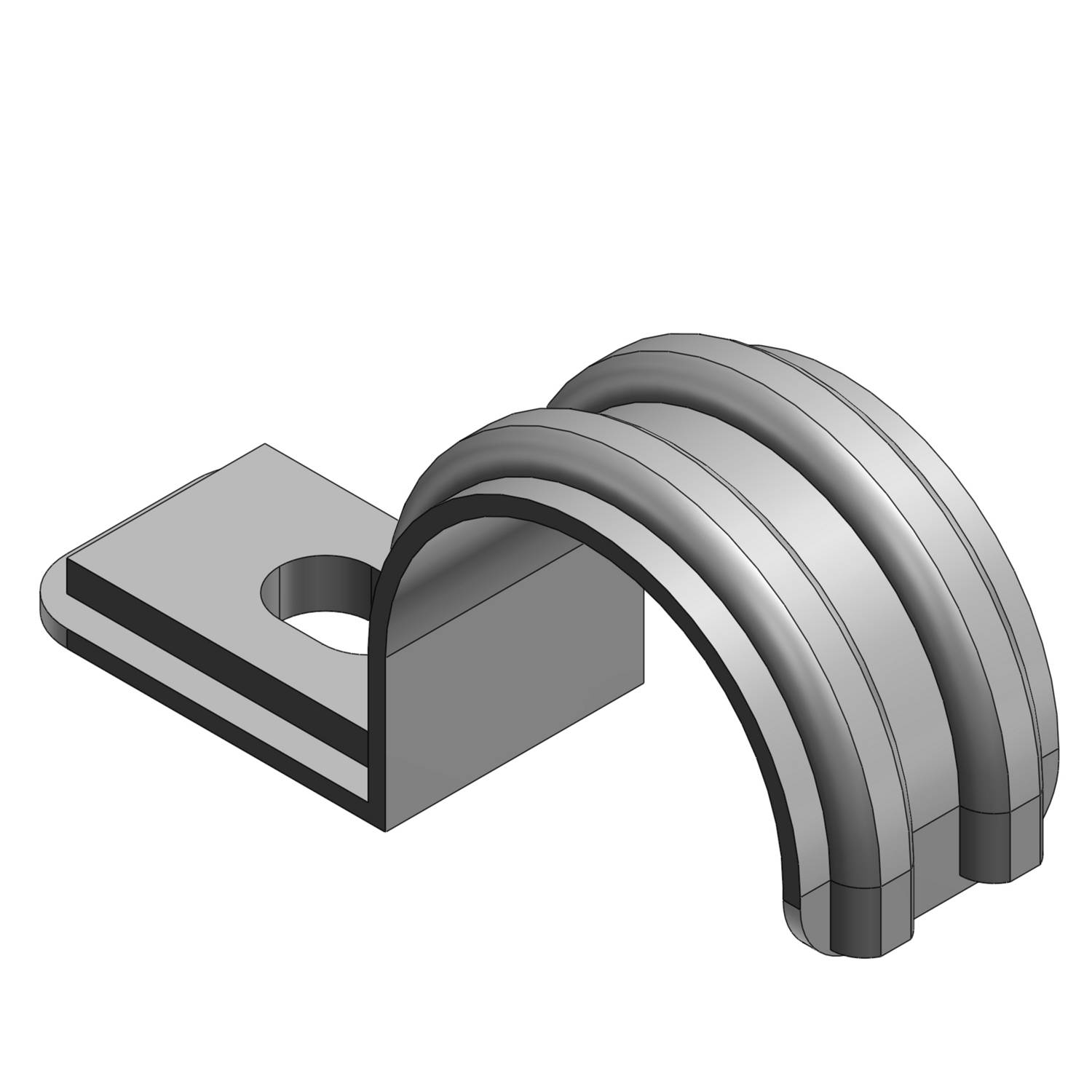 T&B® Industrial Fitting 4160-C Pipe Strap, 3/4 in Conduit, Steel