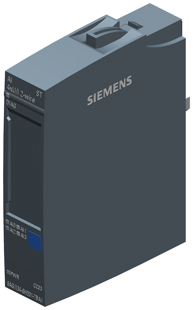 Siemens 6AG11346HD017BA1 Analog Input Module, 4 Inputs, 16 bit Resolution, +/-0.05 % Accuracy
