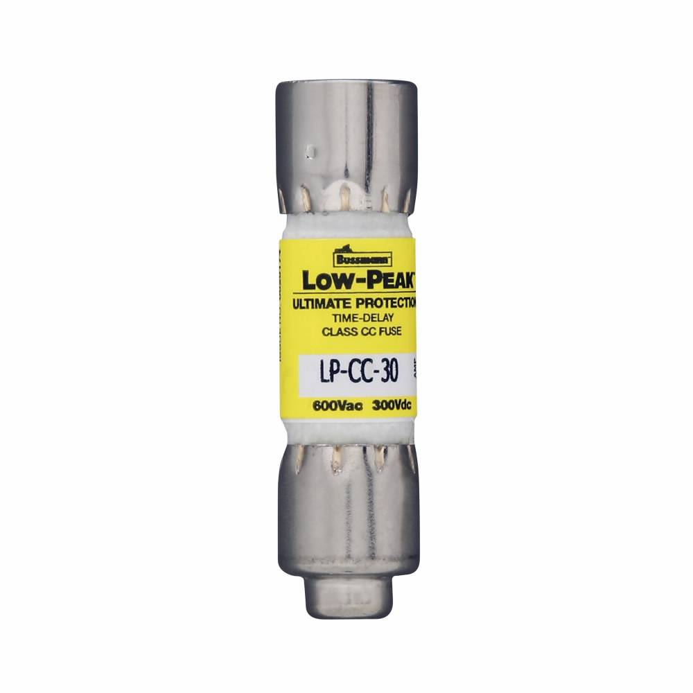Bussmann Low-Peak™ LP-CC-3-2/10 Current Limiting Time Delay Fuse, 3.2 A, 600 VAC/150 VDC, 20/200 kA Interrupt, CC Class, Cartridge Body
