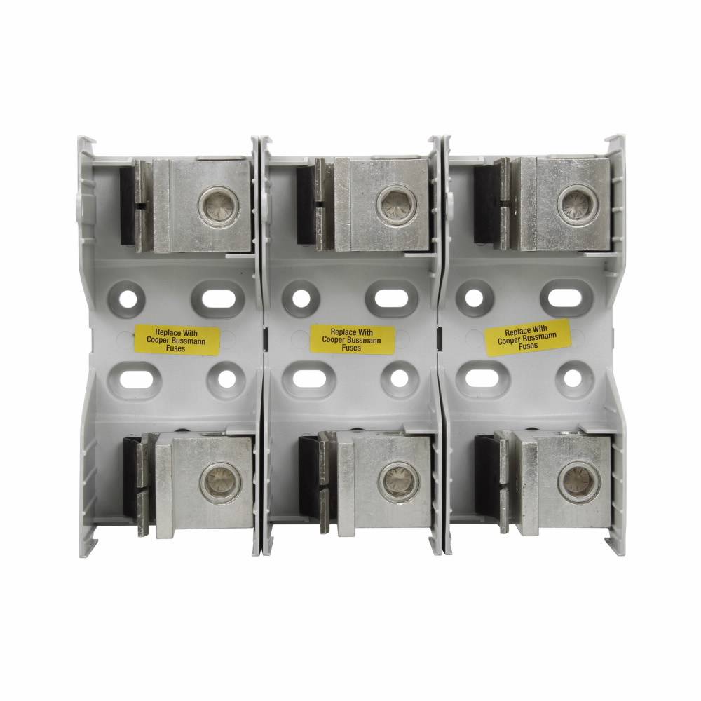 Bussmann JM60400-3CR Modular Fuse Block, 600 V, 225 to 400 A, Class: J, 600 kcmil, (2) 4 to 3/0 AWG Al Solid/Stranded Wire, 3 Poles