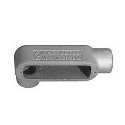 Appleton® UNILETS™ LR28 Type LR Conduit Outlet Body, 3/4 in Hub, Form 8 Form, 8 cu-in Capacity, Grayloy Iron, Triple Coated