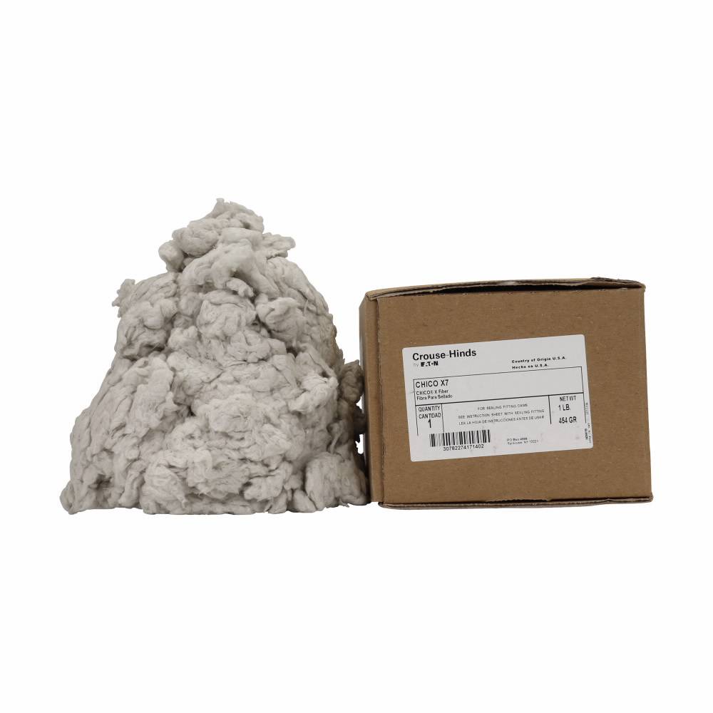 EATON Crouse-Hinds Chico® CHICO X4 Fiber Sealing Compound, 2 oz Box, Gray/Off-White, Mineral Wool