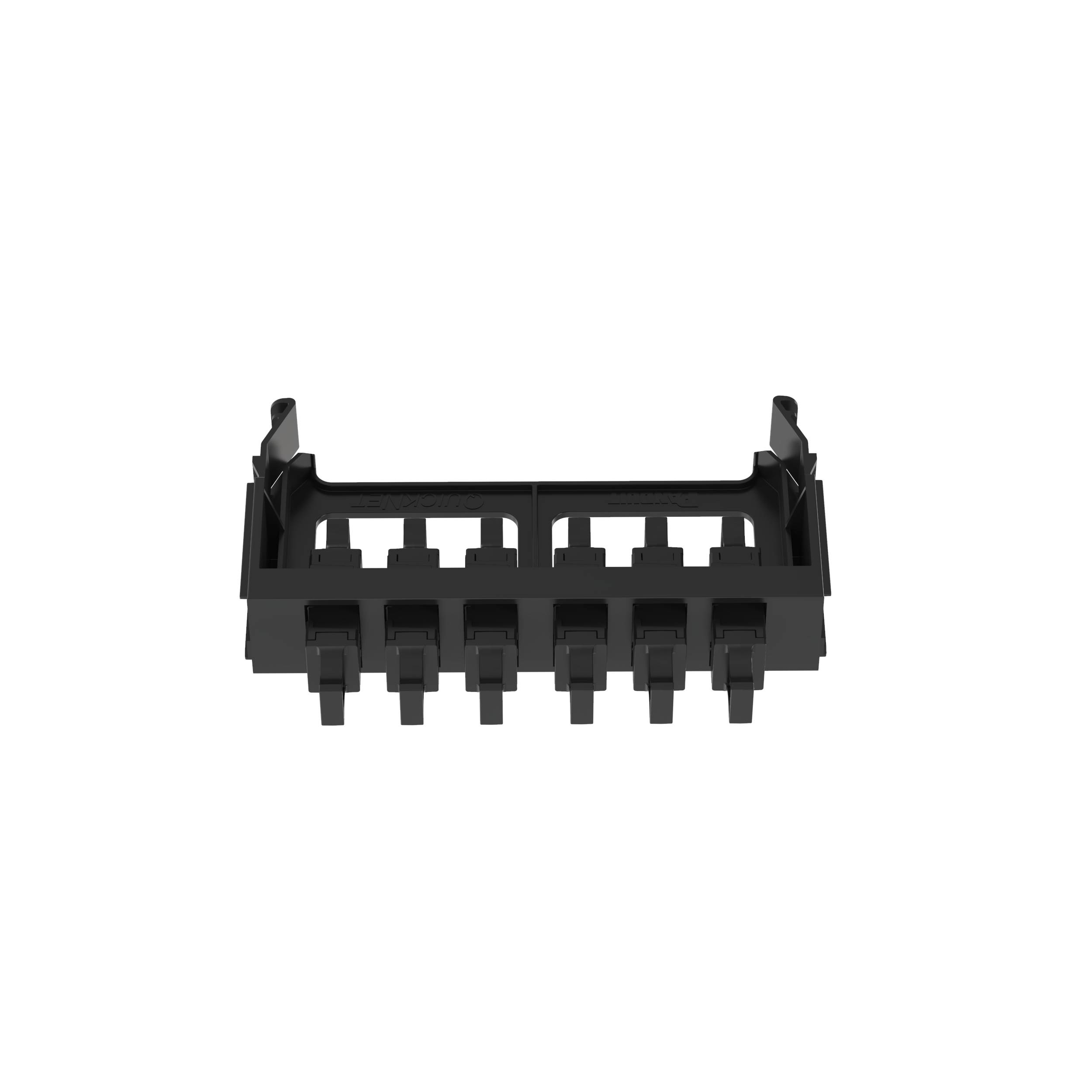 Panduit® QuickNet™ FQMAP66CG Front Loaded Migration Fiber Optic Adapter Panel, MPO™ End A, (6