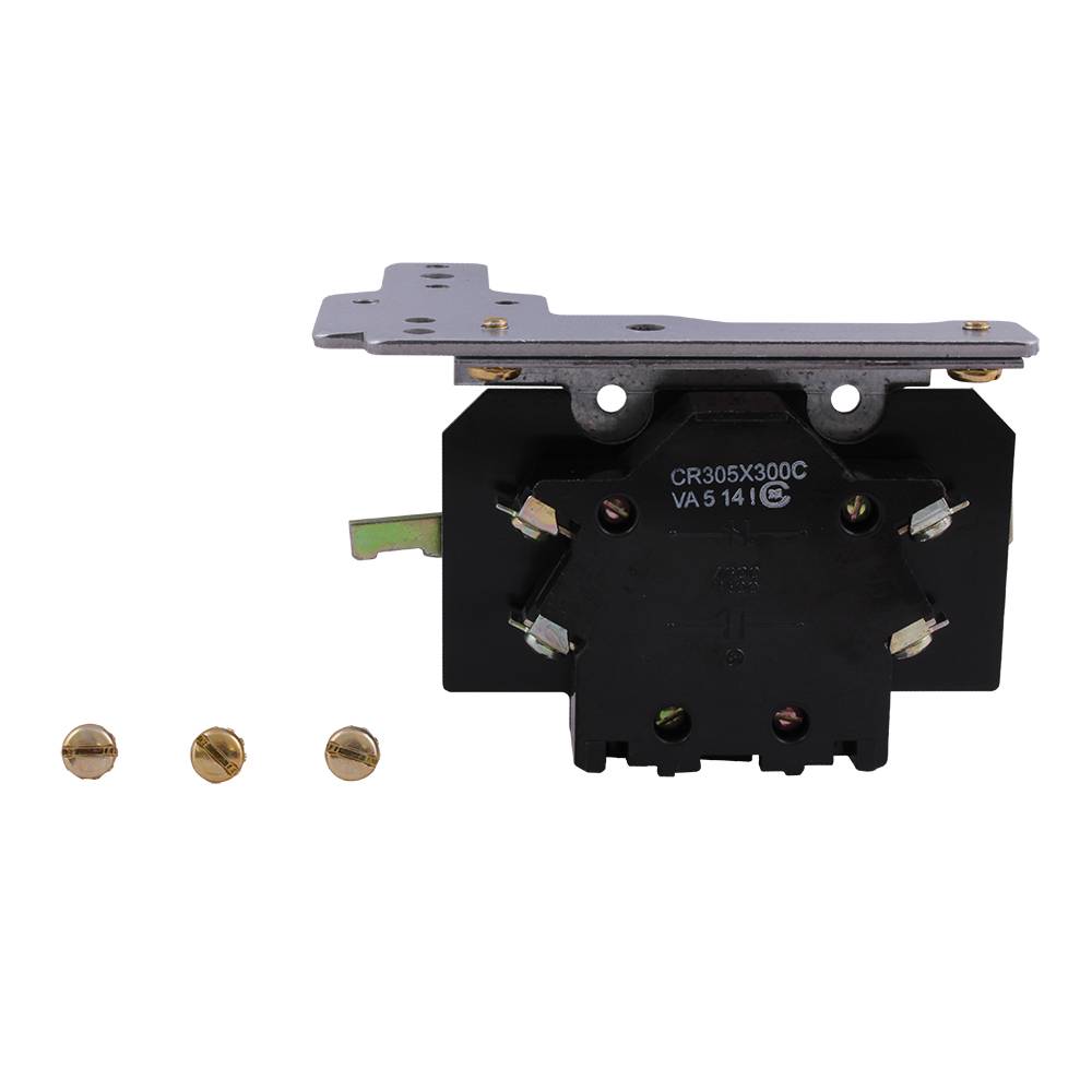 GE CR305X300C Auxiliary Contactor, 120 VAC/30 VDC, 0.15 A, 2 Contacts
