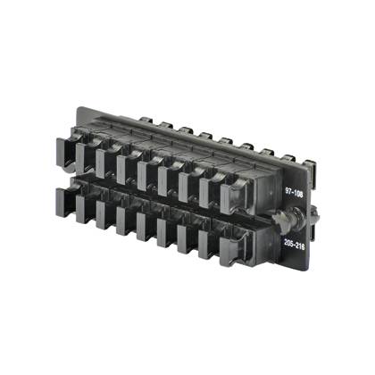Panduit® Opticom® FAPH1812BLMPO Loaded Fiber Optic Adapter Panel, MPO™ End A,) OM1/OM2/OM3/OM4/OS1/OS2 Fiber