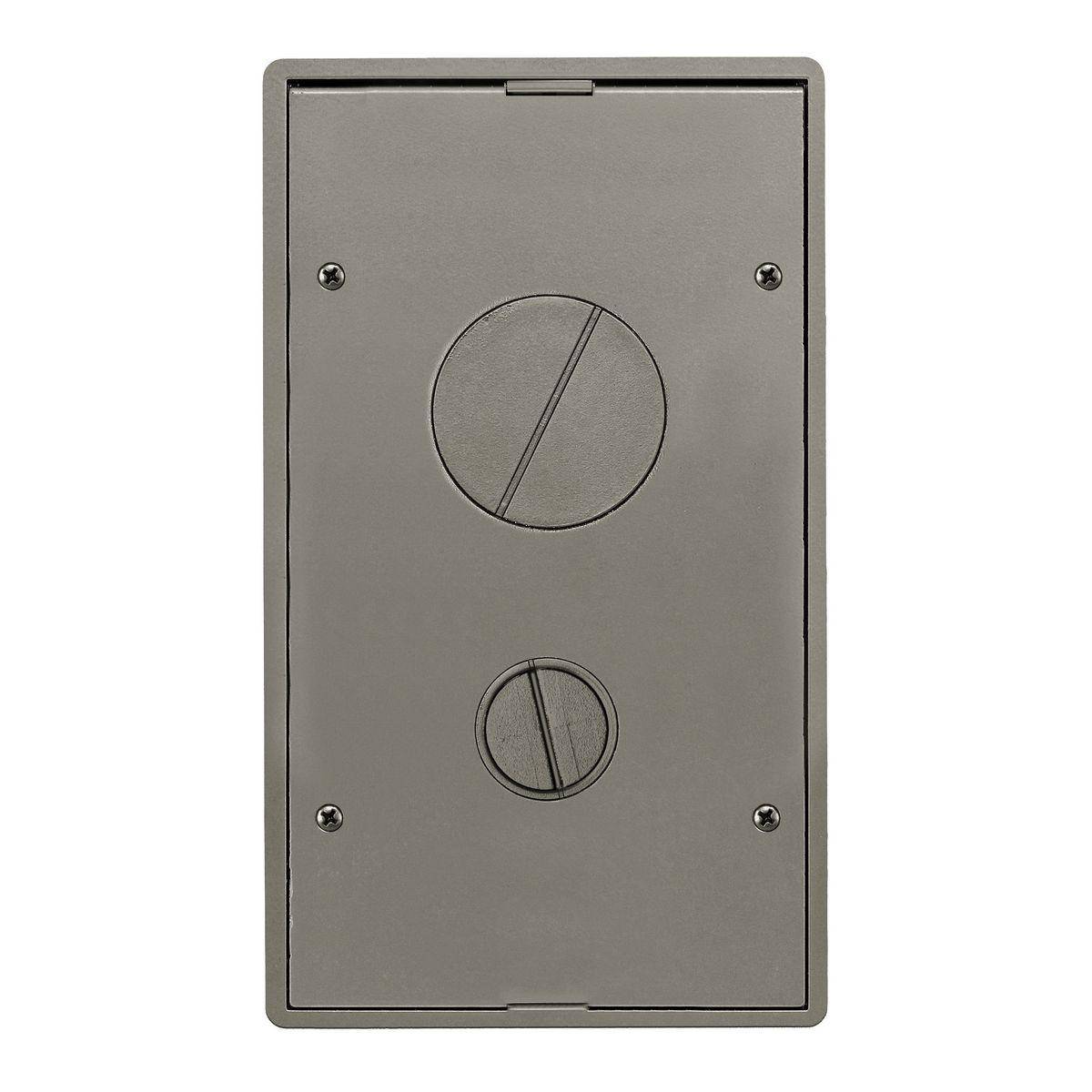 Wiring Device-Kellems 24GTFFCVRNK Fabricated Furniture Feed Standard Sized Tile Cover, 10.69 in L x 6.19 in W, Cast Aluminum
