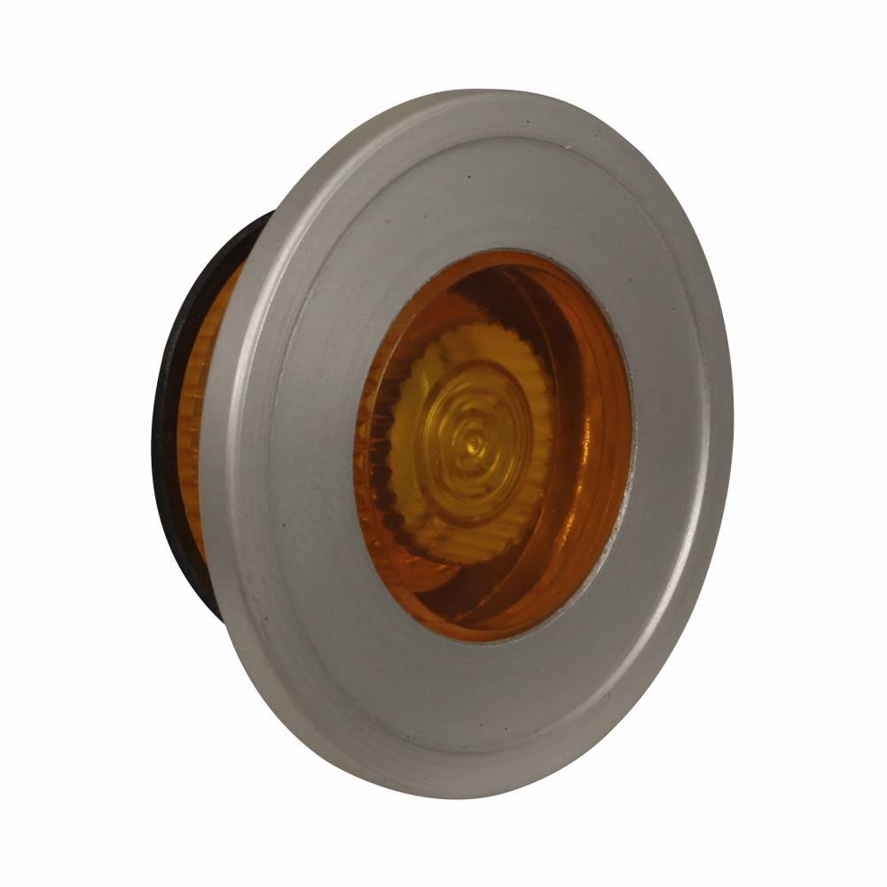 EATON 10250TC60 Heavy Duty Side-Lighted Ring Watertight/Oiltight Operator Lens, 30.5 mm, NEMA 3/3R/4/4X/12/13 NEMA Rating, Blank Legend, Anodized Aluminum