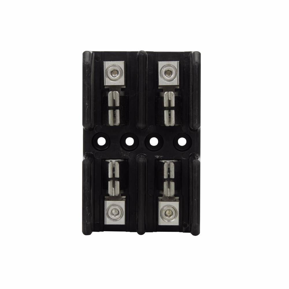 Edison T30100-2CR T300 Open Style Fuse Block, 300 VAC/VDC, 61 to 100 A, T Class, 8 to 1/0 AWG Wire, 2 Poles