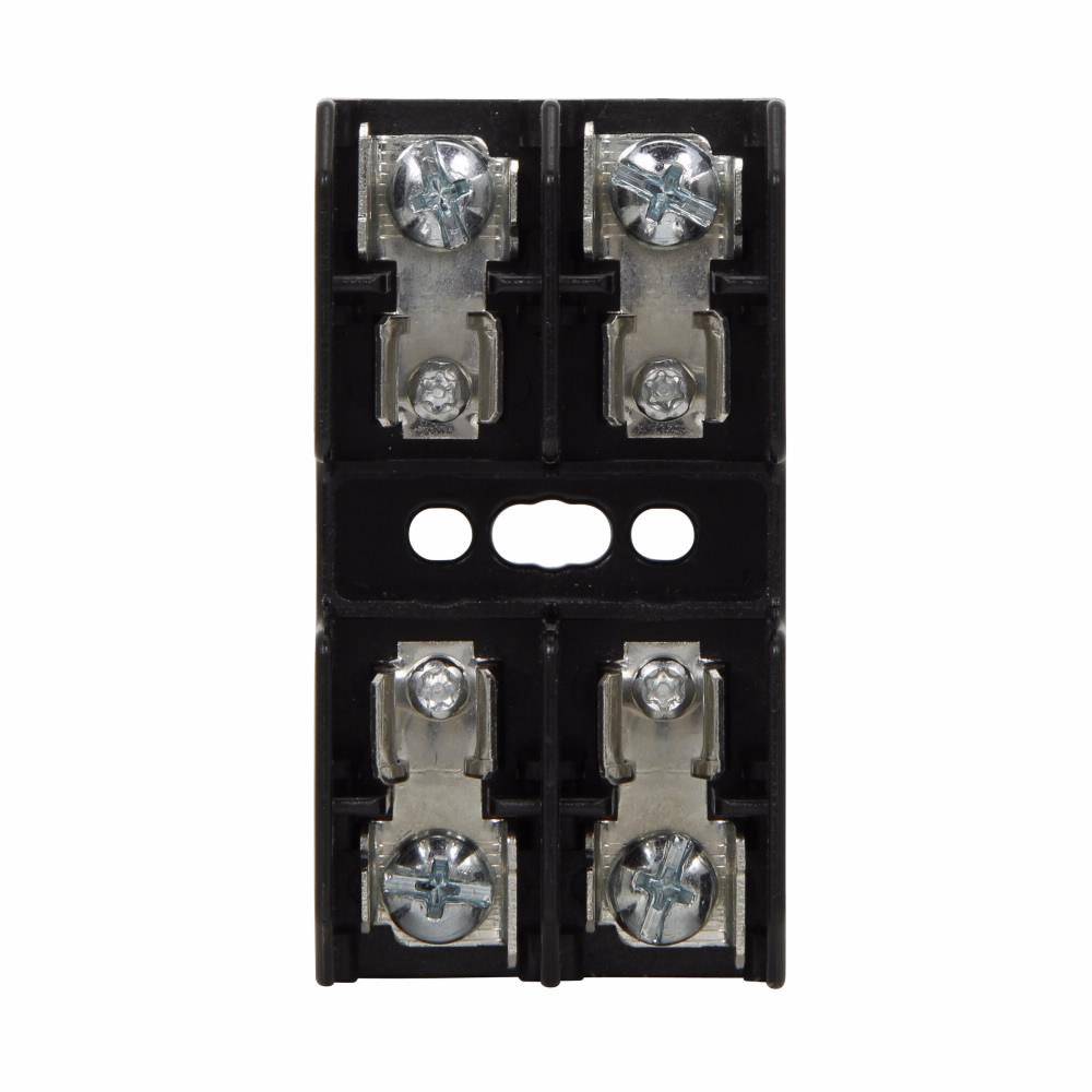 Edison BG3022B Open Fuse Block With Box Lug, 600 V, 20 A, 14 to 6 AWG Cu Wire, 2 Poles