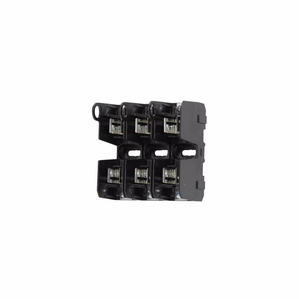 Bussmann JM60030-2SR Modular Fuse Block With Pressure Plate, 600 V, 0 to 30 A, 2 Poles