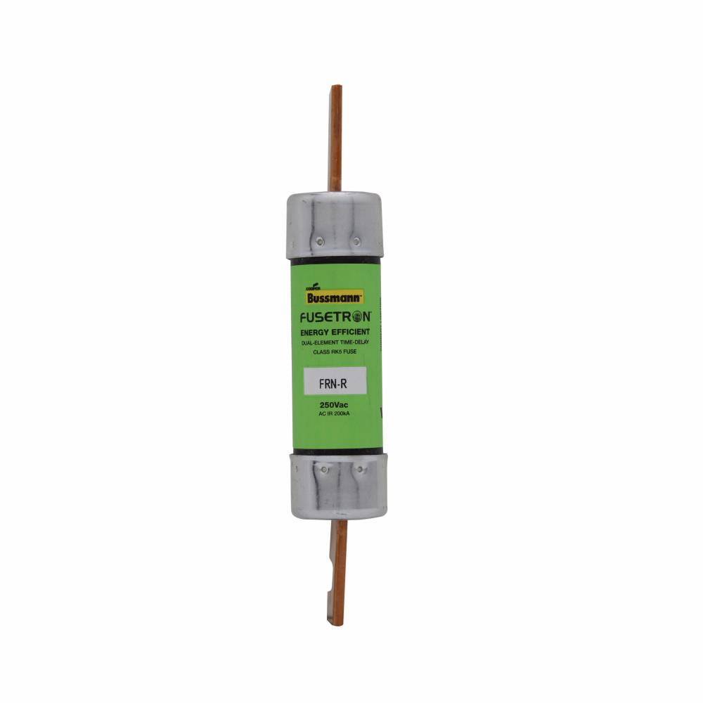 Bussmann Fusetron™ FRN-R-75 FRN-R Advanced Protection Current Limiting Energy Efficient Low Voltage Time Delay Fuse, 75 A, 250 VAC/125 VDC, 20/200 kA Interrupt, RK5 Class, Cartridge Body