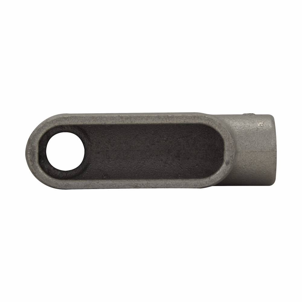 Crouse-Hinds Condulet® LB107 Type LB Conduit Outlet Body, 4 in Hub, 7 Form, Feraloy® Iron Alloy, Aluminum Acrylic Painted/Electro-Galvanized